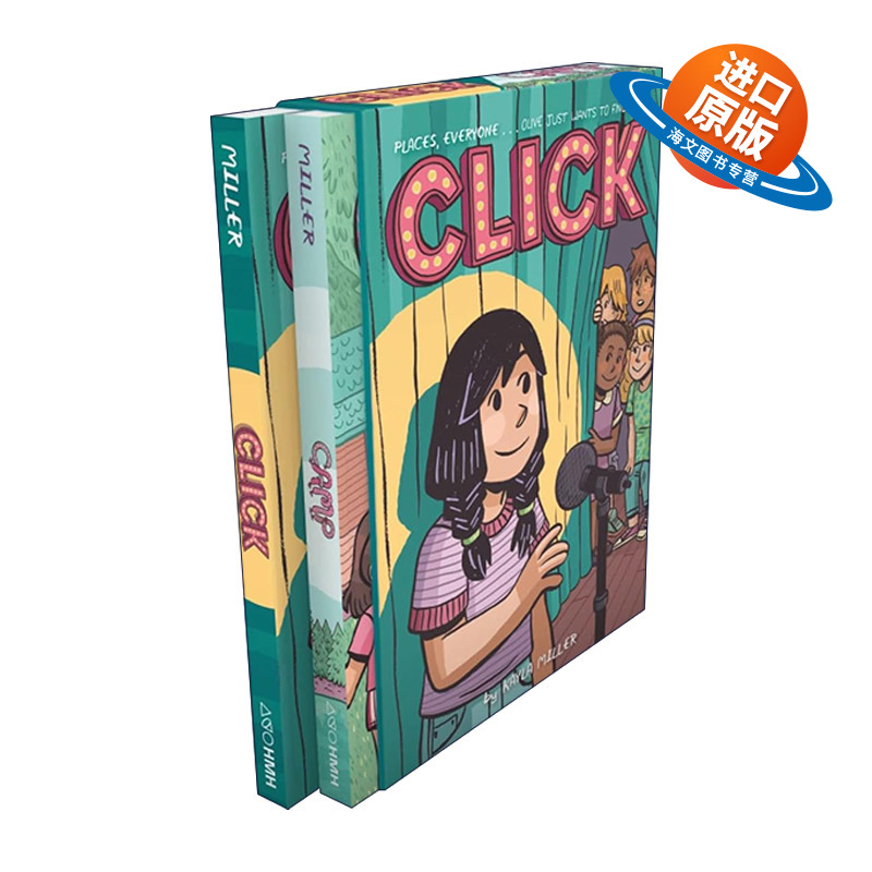 英文原版 Click and Camp boxed set 漫画小说2册盒装 A Click Graphic Novel 系列 英文版 进口英语原版书籍
