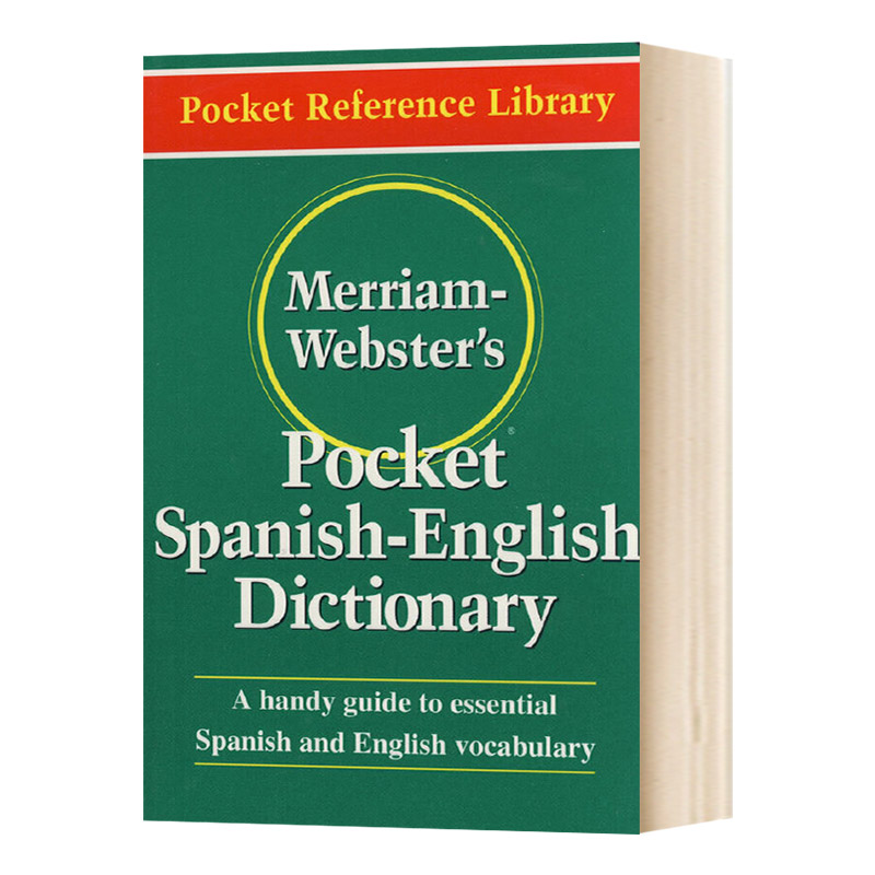 韦氏袖珍西班牙语英语双语词典英文原版 Merriam-Webster's Pocket Spanish-English Dictionary进口英语字辞典工具书