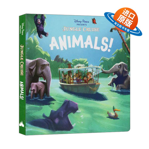 英文原版 Disney Parks Presents Jungle Cruise Animals 迪士尼公园出品 丛林奇航 动物 纸板书 英文版 进口英语原版书籍