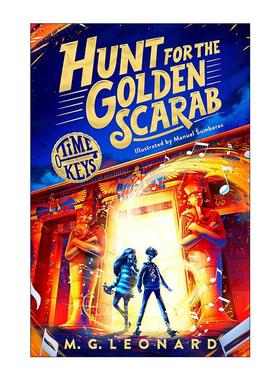 英文原版 Hunt for the Golden Scarab 寻找金色圣甲虫 儿童历史冒险小说 Time Keys系列 英文版 进口英语原版书籍