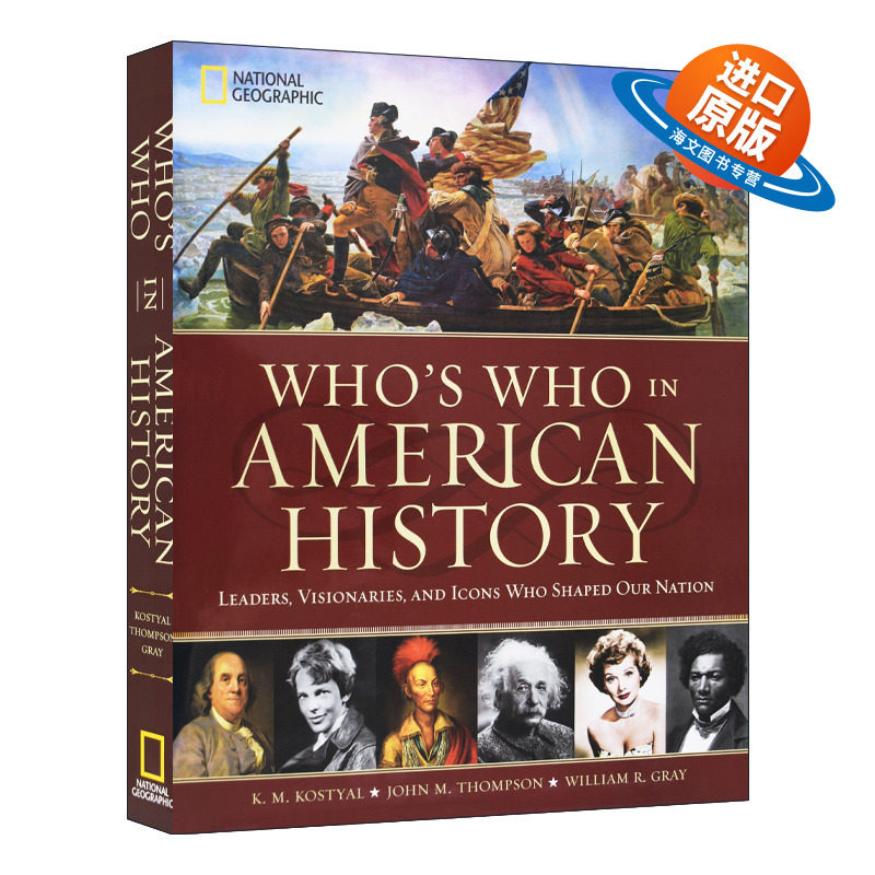 英文原版 Who's Who in American History 美国历史上谁是谁 美国的总统 梦想家 艺人 英文版 进口英语原版书籍