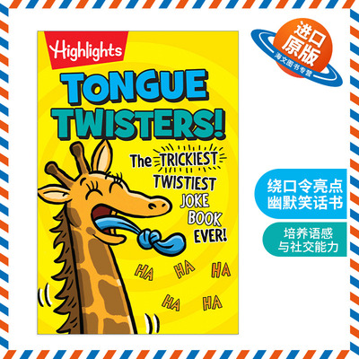 英文原版 Tongue Twisters Highlights? Laugh Attack! Joke Books 绕口令 亮点儿童幽默笑话攻击书 培养语感与社交能力 进口书籍