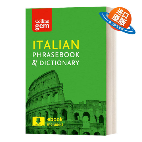 英文原版 Collins Gem Phrasebook & Dictionary - Italian 4th edition 柯林斯意大利常用语袖珍词典 英文版 进口英语原版书籍
