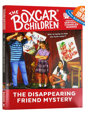 棚车少年30 英文原版 The Disappearing Friend Mystery美国经典儿童读物 英文版英语章节桥梁书籍 原版励志故事小说全套