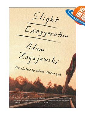 英文原版 Slight Exaggeration 轻描淡写 扎加耶夫斯基文集 英文版 进口英语原版书籍