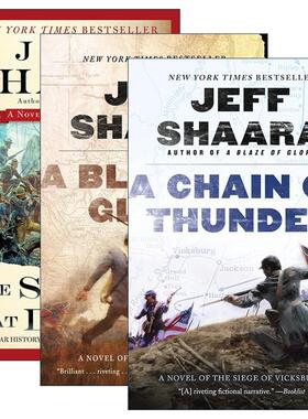英文原版 Civil War 1861-1865  Western Theater 美国内战西部剧院系列1-3册 Jeff Shaara 英文版 进口英语原版书籍
