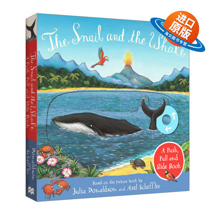 英文原版 The Snail and the Whale A Push Pull and Slide Book 小海螺和大鲸鱼 英文版 进口英语原版书籍