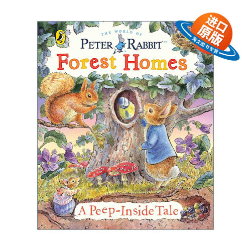 英文原版 Peter Rabbit Forest Homes A Peep-Inside Tale 彼得兔绘本 看看森林动物的家里有什么 纸板书 英文版进口英语原版书籍