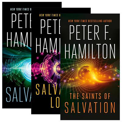 英文原版 The Salvation Sequence 未来救赎系列3册 科幻小说 爱，死亡和机器人作者彼得·F.汉密尔顿 英文版 进口英语原版书籍