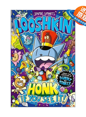 英文原版 Looshkin Honk If You See It 世界上疯狂的猫鲁什金 看见了就鸣笛 Jamie Smart畅销儿童幽默漫画 进口英语原版书籍