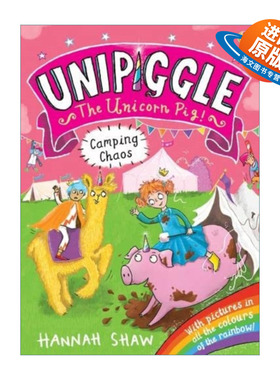 英文原版 Usborne Unipiggle Camping Chaos 独角猪 吵闹的露营日 尤斯伯恩儿童全彩幽默搞笑章节桥梁书 英文版 进口英语原版书籍