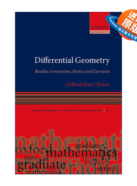 英文原版 Differential Geometry 微分几何 丛 联络 度量和曲率 精装 英文版 进口英语原版书籍