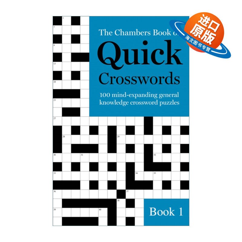 英文原版 The Chambers Book of Quick Crosswords Book 1 钱伯斯快速填字游戏1 英文版 进口英语原版书籍