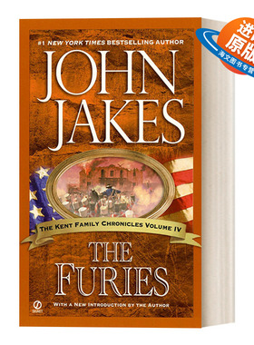 英文原版 The Furies The Kent Family Chronicles 04 肯特家史系列04 复仇者 长篇军事历史演义小说 John Jakes 进口英语原版书