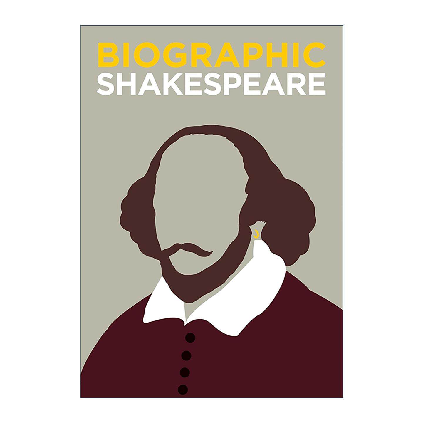 英文原版 Biographic Shakespeare 莎士比亚 戏剧大师文学巨匠 信息图表式精装名人传记 英文版 进口英语原版书籍