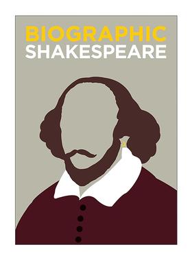 英文原版 Biographic Shakespeare 莎士比亚 戏剧大师文学巨匠 信息图表式精装名人传记 英文版 进口英语原版书籍