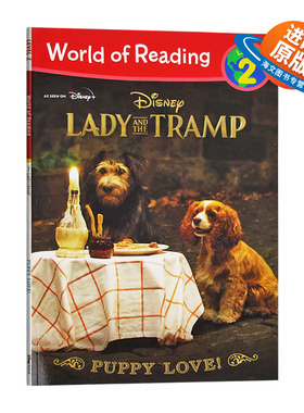 阅读世界分级读物第2级小姐与流浪汉 英文原版 World of Reading Lady and the Tramp Puppy Love Level 2 英文版进口原版英语书籍