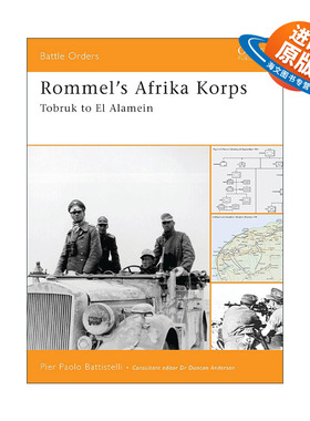 英文原版 Rommel's Afrika Korps 隆美尔的非洲军团 作战序列系列 英文版 进口英语原版书籍