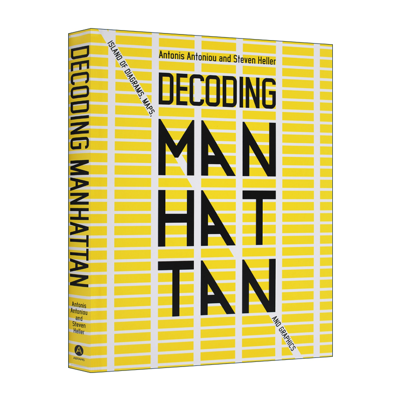 英文原版 精装 Decoding Manhattan 解码曼哈顿 图表 地图和图形之岛 精装 英文版 进口英语原版书籍