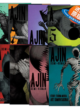 英文原版 Ajin Demi-Human 亚人系列1-8册 科幻漫画 樱井画门Gamon Sakurai 英文版 进口英语原版书籍