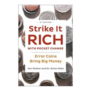 with 用零钱致富 Strike Rich Potter 书籍 英文原版 Ken Pocket 硬币能带来大钱 错误 Change 进口英语原版 稀有硬币鉴别指南