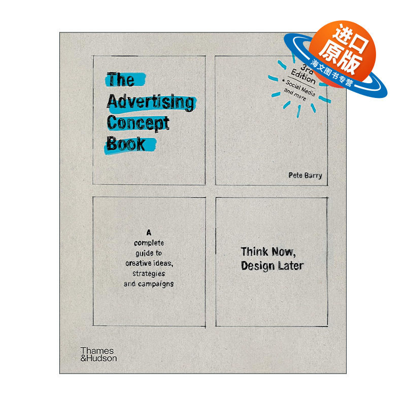 英文原版 The Advertising Concept Book 广告概念书 平面设计 精装 英文版 进口英语原版书籍