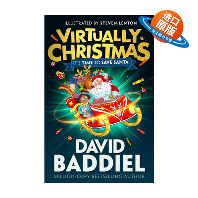 英文原版 Virtually Christmas 虚拟圣诞节 大卫·巴蒂尔儿童章节小说 英文版 进口英语原版书籍