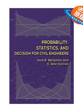 英文原版 Probability  Statistics  and Decision for Civil Engineers 土木工程师的概率 统计与决策 英文版 进口英语书籍