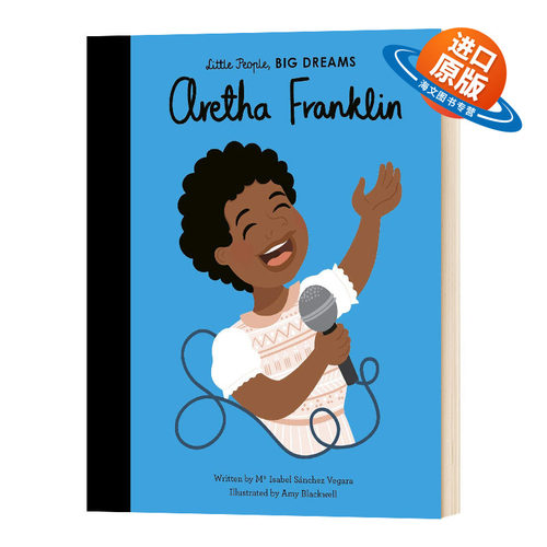 英文原版 精装 Aretha Franklin 小人物大梦想 艾瑞莎·富兰克林 英文版 进口英语原版书籍儿童外文书