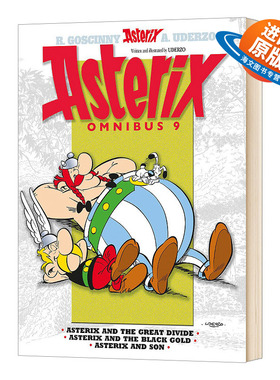 英文原版 Asterix Omnibus 9 高卢英雄历险记25-27 合订本 卷九 儿童漫画书 英文版 进口英语原版书籍