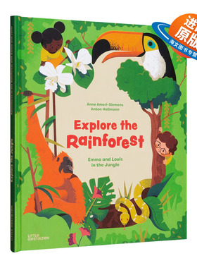 英文原版绘本 Explore the Rainforest 探索雨林 丛林中的艾玛和路易斯 3-6岁儿童绘本 英文版 进口英语原版书籍
