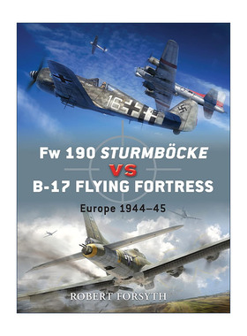 英文原版 Fw 190 Sturmbocke vs B-17 Flying Fortress 二战德国Fw190百舌鸟战斗机VS盟军B-17飞行堡垒轰炸机 进口英语原版书籍
