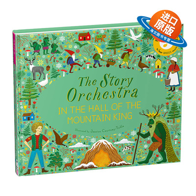 英文原版 Story Orchestra In the Hall of the Mountain King 故事管弦乐队 古典音乐发声绘本 在山魔王的宫殿里精装 进口书籍