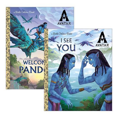 英文原版 Little Golden Book AVATAR 阿凡达系列2册 兰登书屋精装小金书 英文版 进口英语原版书籍