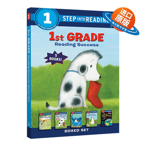 英文原版 1St Grade 5C Boxed Set Step into Reading 企鹅兰登分级读物一阶5册盒装套装 英文版 进口英语原版书籍儿童外文书