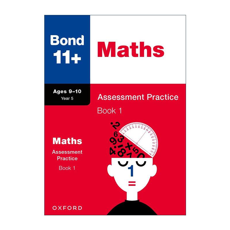 英文原版 Bond 11+ Maths Assessment Practice Age 9-10 Book 1 牛津邦德英国小升初数学评估练习1 小学教辅 含答案