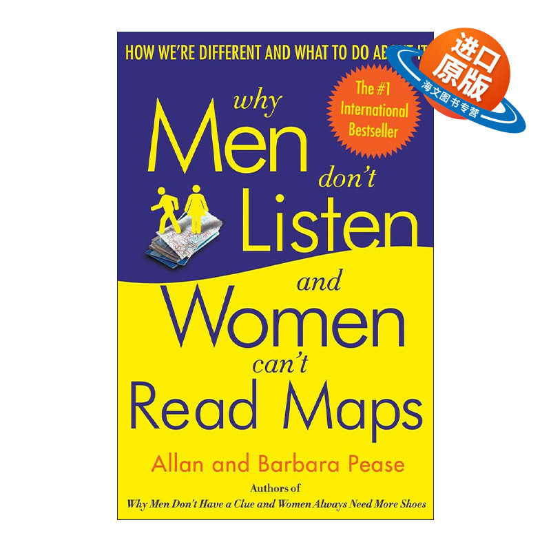 英文原版 Why Men Don't Listen and Women Can't Read Maps 为什么男人不听 女人不看地图 两性沟通秘笈 Allan Pease进口英语书籍
