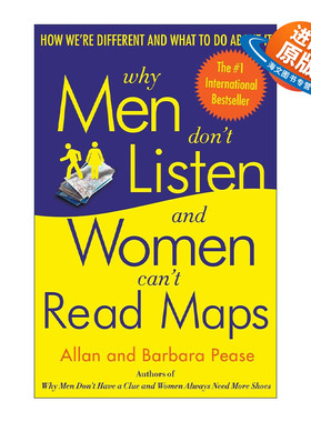 英文原版 Why Men Don't Listen and Women Can't Read Maps 为什么男人不听 女人不看地图 两性沟通秘笈 Allan Pease进口英语书籍