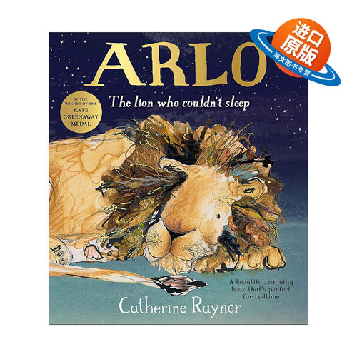 英文原版 Arlo The Lion Who Couldn't Sleep 无法入睡的狮子阿洛 儿童动物绘本 凯特格林威奖获奖作者 英文版 进口英语原版书籍
