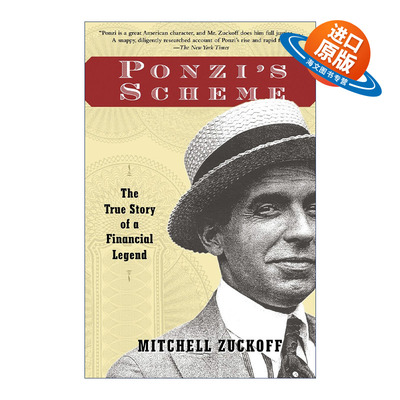 英文原版 Ponzi's Scheme 庞兹的骗局 一个金融奇才的真实故事 传记 Mitchell Zuckoff 英文版 进口英语原版书籍