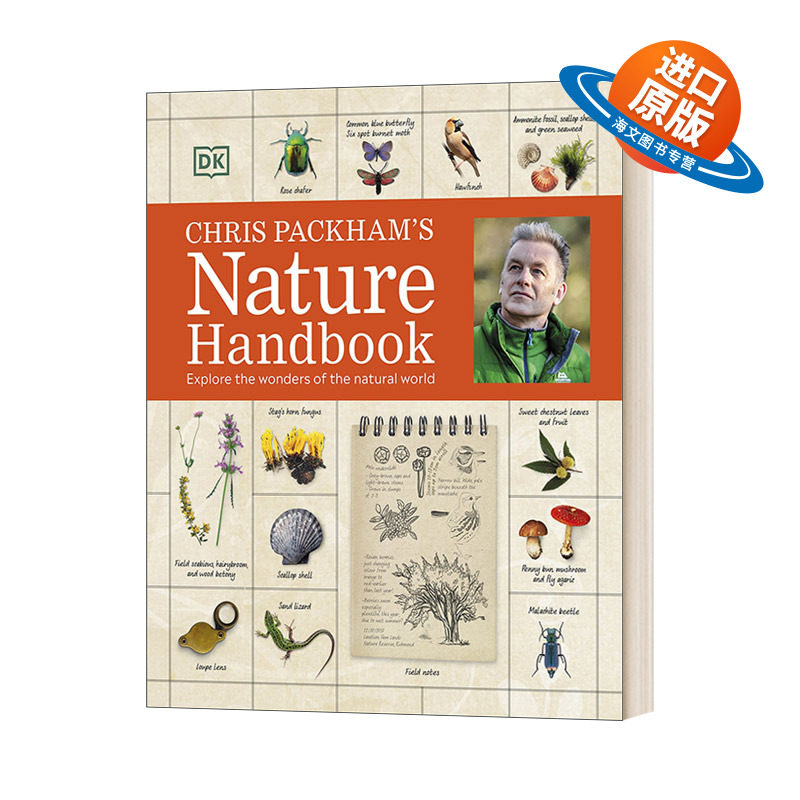 英文原版 Nature Handbook Chris Packham DK 自然科学百科 精装 探索大自然野生动物植物百科全书自然科普书籍 进口书