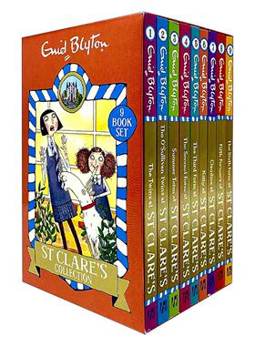 英文原版 St Clare's Collection 伊妮德·布莱顿 寄宿学校系列 圣克莱尔的双胞胎9册套装 英文版 进口英语原版书籍