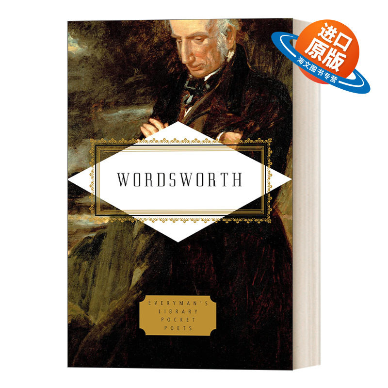 英文原版 Wordsworth Poems Everyman's Library Pocket Poets Series 威廉 华兹华斯诗选 人人图书馆精装收藏版 英文版进口英语书