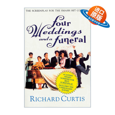 英文原版 Four Weddings and a Funeral 四个婚礼和一个葬礼 喜剧剧本 英文版 进口英语原版书籍