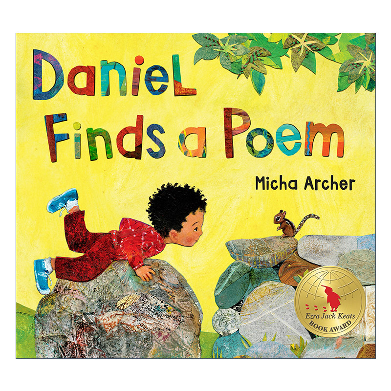 英文原版 Daniel Finds a Poem 丹尼尔找到一首诗 儿童动物精装绘本 Micha Archer 英文版 进口英语原版书籍 书籍/杂志/报纸 儿童读物原版书 原图主图