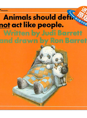 英文原版 Animals Should Definitely Not Act Like People 动物不应该表现得像人一样 绘本 阴天下肉丸作者 进口英语原版书籍
