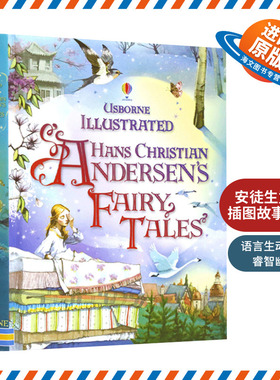安徒生童话插图故事合集 英文原版 精装 Illustrated Hans Christian Andersen's Fairy Tales 12个故事 全彩插画版 英语课外阅读