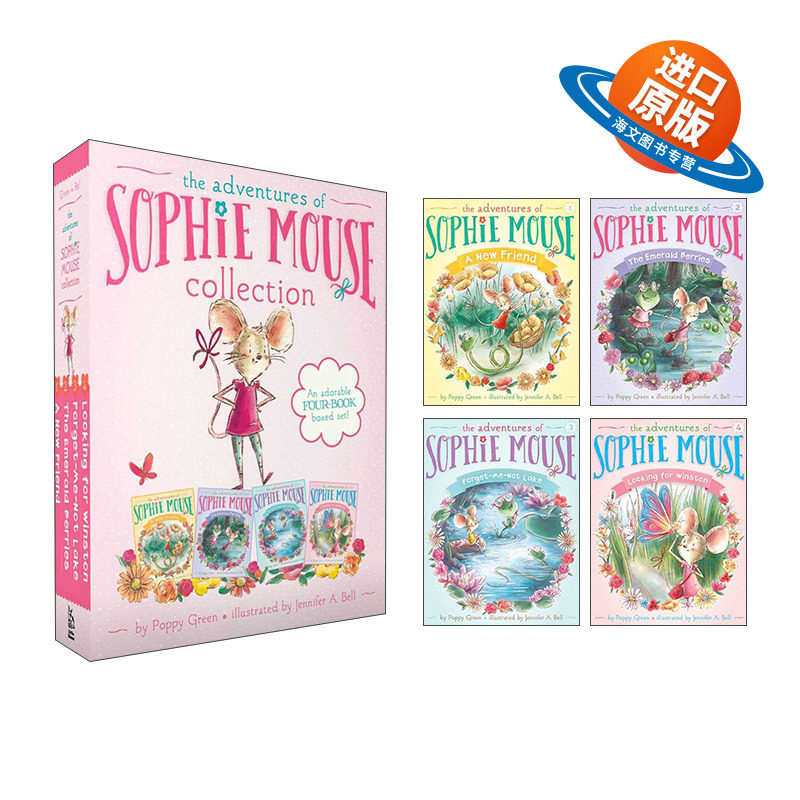 英文原版 The Adventures of Sophie Mouse Collection 老鼠苏菲历险记 1-4册套装 英文版 进口英语原版书籍