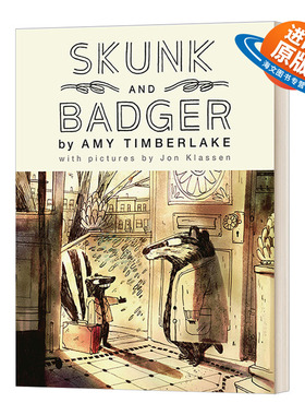 英文原版 精装 Skunk And Badger 1 臭鼬和獾1 儿童绘本 精装 英文版 进口英语原版书籍