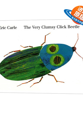 英文原版 The Very Clumsy Click Beetle 笨笨的叩头虫 精装绘本 发音书 艾瑞卡尔 Eric Carle 英文版 进口英语原版书籍儿童外文书